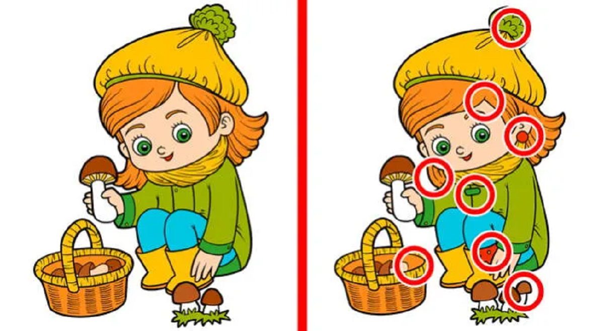 شناخت تفاوت تصویر دخترک