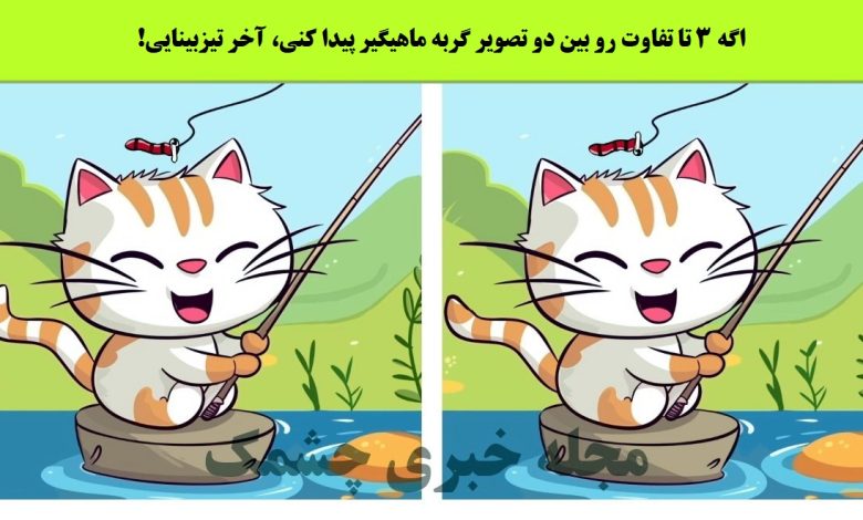 آزمون شناخت تفاوت تصویر گربه ماهیگیر