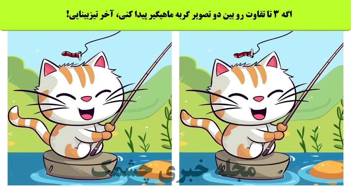 آزمون شناخت تفاوت تصویر گربه ماهیگیر