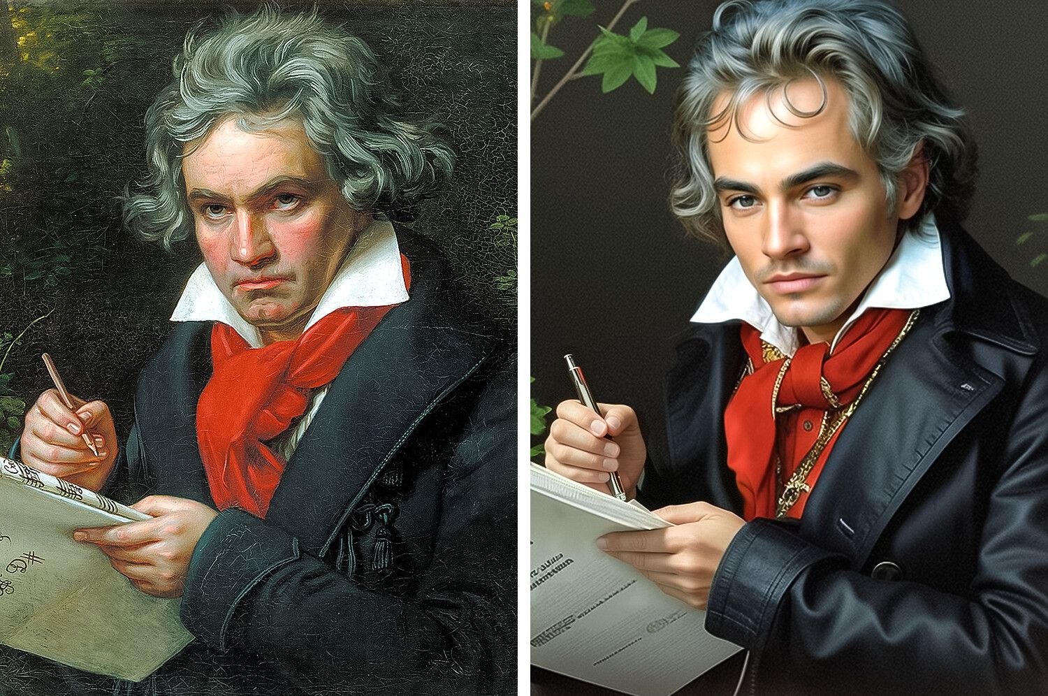 Portrait of Ludwig van Beethoven