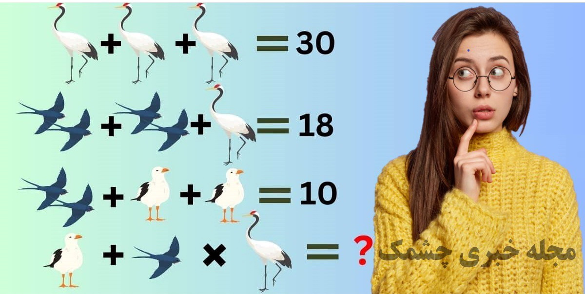 آزمون ریاضی پرندگان