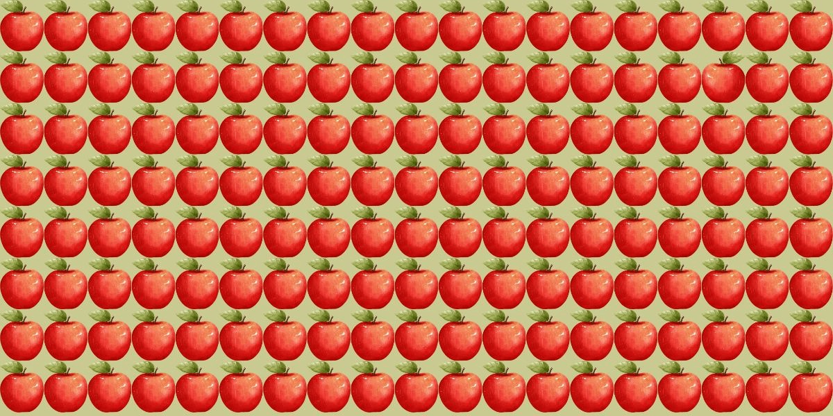 معمای تصویری سیب متفاوت
