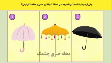 تست شخصیت براساس انتخاب چتر