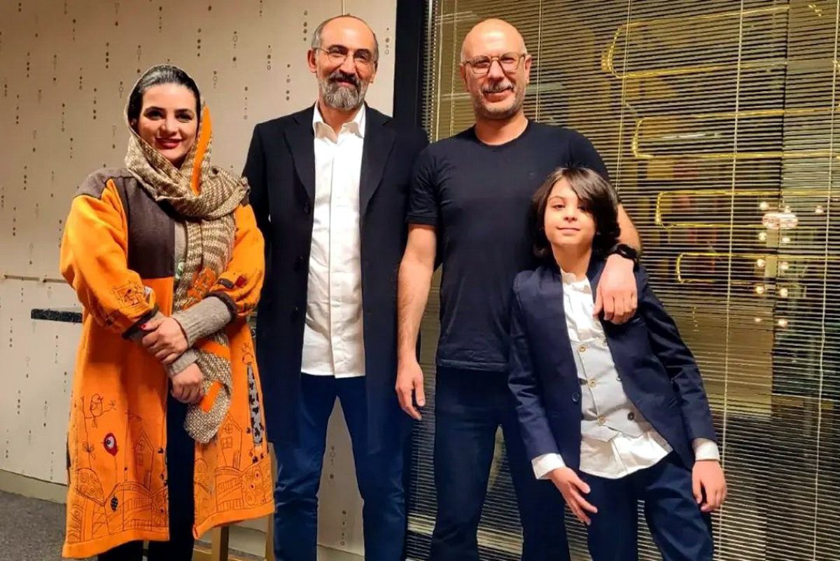 هادی حجازی فر و همسرش