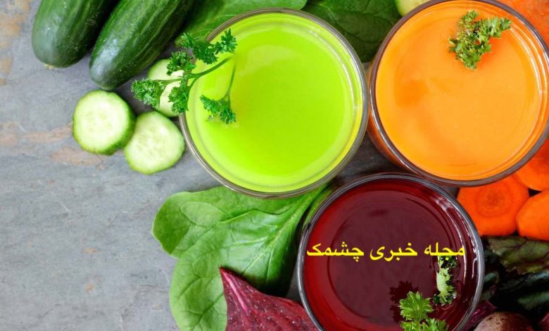  آب سبزیجات برای کاهش وزن