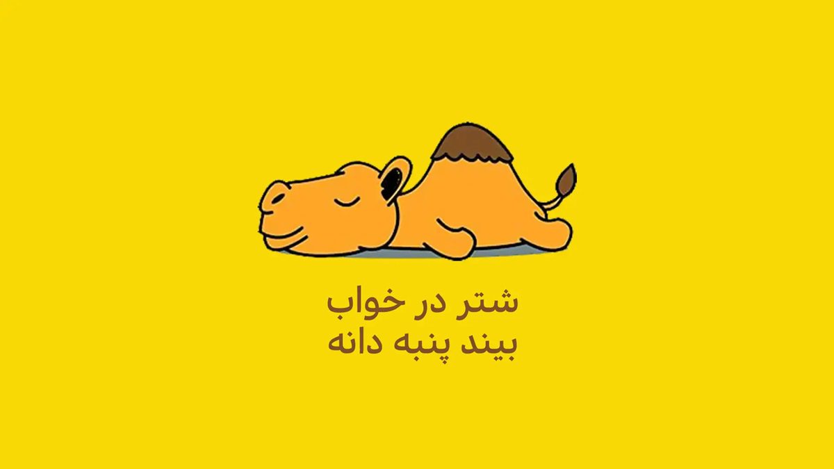 ضرب المثل شتر در خواب بیند پنبه دانه