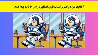 آزمون شناسایی تفاوت تصویر فضانورد