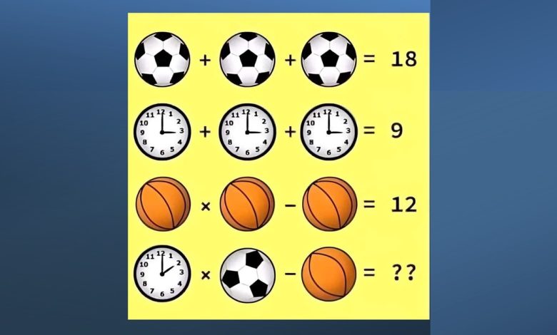 تست هوش ریاضی با توپ
