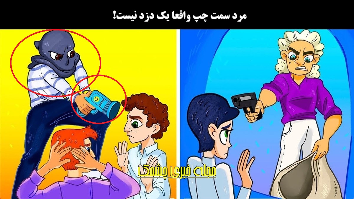 آزمون تصویری دزد واقعی