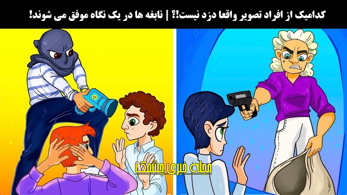 آزمون تصویری دزد واقعی