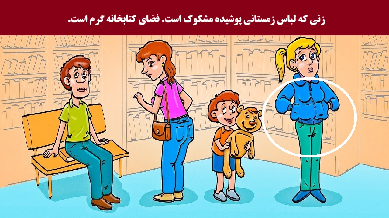 تست شناسایی فردی که کتاب برداشته