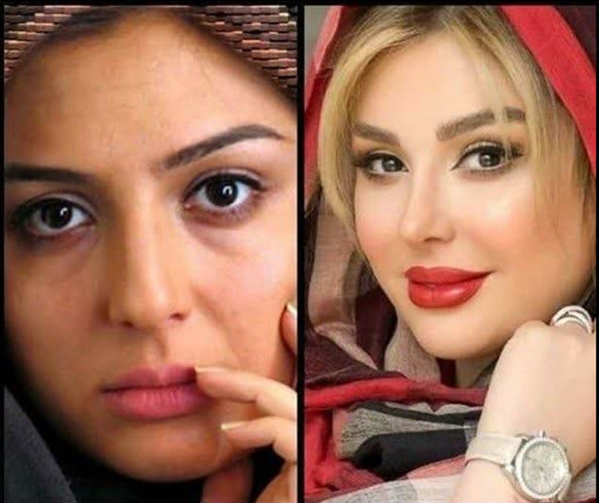 بازیگران زن ایرانی قبل و بعد از آرایش