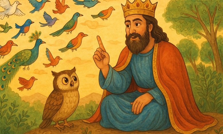 داستان حضرت سلیمان و جغد