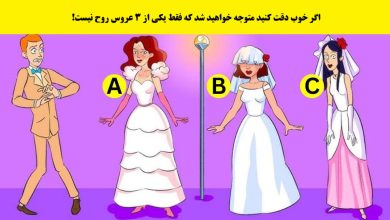 آزمون تصویری با عروس زنده