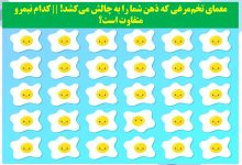 آزمون تصویری تخم مرغی