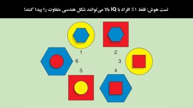 تست هوش تصویری با شکل هندسی