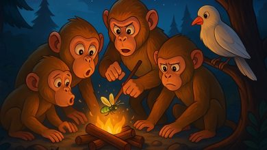 داستان مرغ دانا و میمون