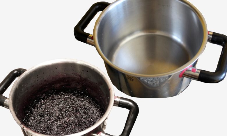 ترفند تمیز کردن قابلمه سوخته