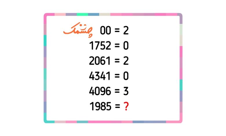 تست هوش با پیدا کردن عبارت ششم