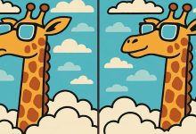 آزمون تصویری زرافه عینکی