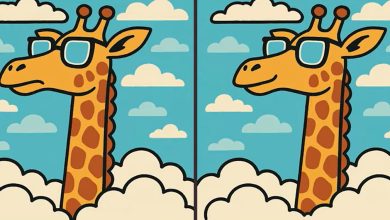 آزمون تصویری زرافه عینکی