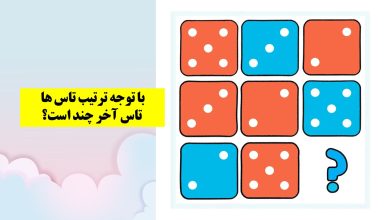 تست هوش تصویری با تاس