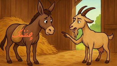 حکایت الاغ زحمت کش و بز حسود
