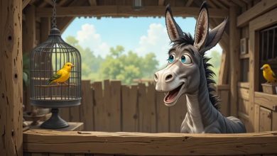 داستان زیبای الاغ آواز خوان