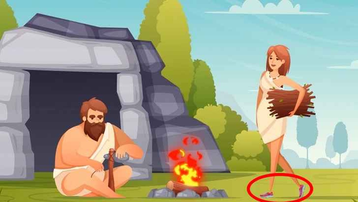 آزمون اشتباه تصویر زن و مرد غارنشین