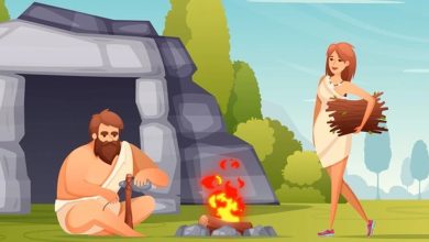 آزمون اشتباه تصویر زن و مرد غارنشین